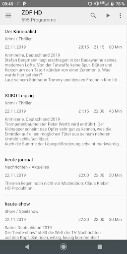 TVHClient screenshot 4
