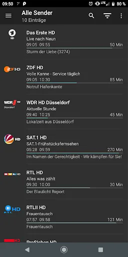 TVHClient screenshot 5