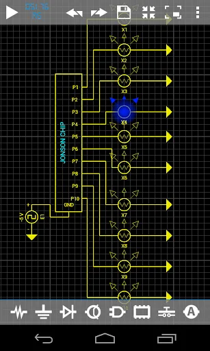 Droid Tesla Circuit Simulator screenshot 1