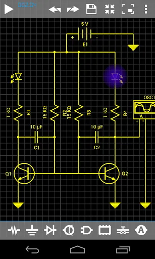 Droid Tesla Circuit Simulator screenshot 3