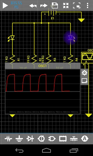 Droid Tesla Circuit Simulator screenshot 4