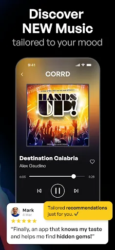 CORRD - Music Playlist by Mood screenshot 2