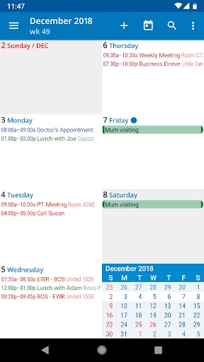 aCalendar - your calendar screenshot 5