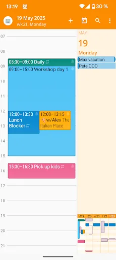 aCalendar+ Calendar & Tasks screenshot 2