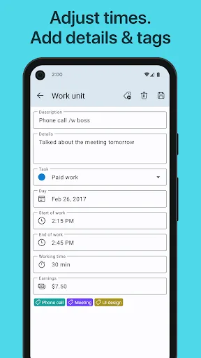WorkingHours - Time Tracking screenshot 5