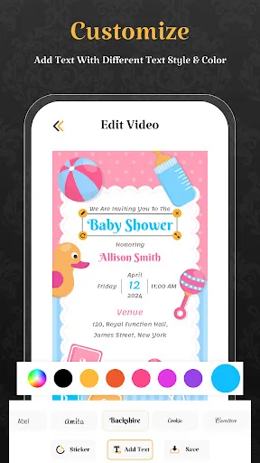 Video Invitation Card Maker screenshot 3