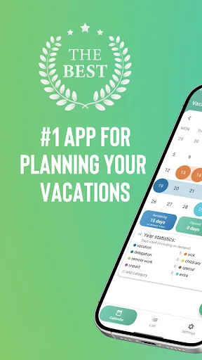 Vacation Planner Calendar screenshot 1