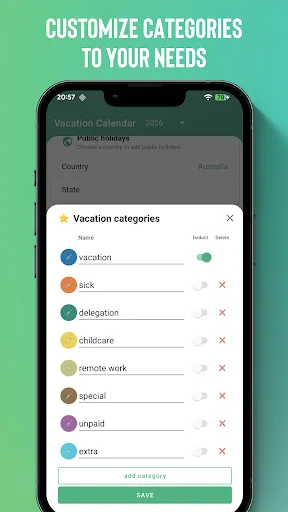 Vacation Planner Calendar screenshot 4