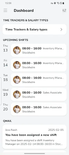 Quinyx Mobile screenshot 1