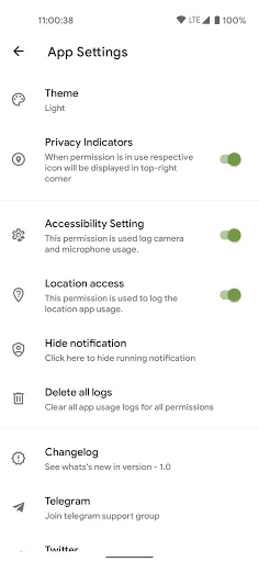 Privacy Dashboard screenshot 5