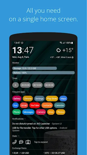 AIO Launcher screenshot 1