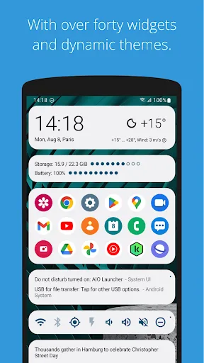 AIO Launcher screenshot 3