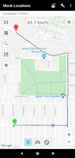 Mock Locations (fake GPS path) screenshot 1