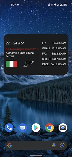 F1 Schedule Widget screenshot 3