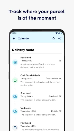 PostNord: Track & Send Parcels screenshot 3