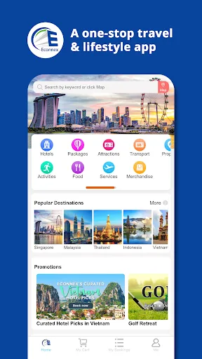 Econnex: Travel, Hotel, Cruise screenshot 1
