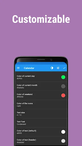 Calendar Widget: Month/Agenda screenshot 5