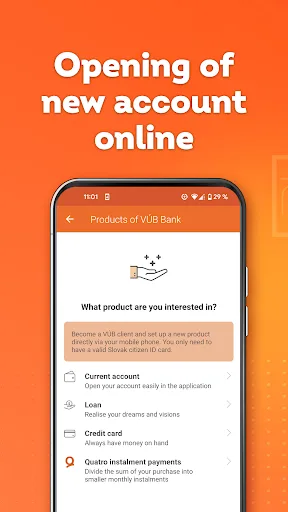 VÚB Mobile Banking screenshot 1