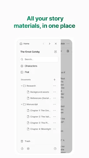 Novela: Writing app for novels screenshot 3