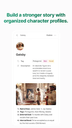 Novela: Writing app for novels screenshot 5
