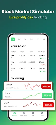 Stock Market Simulator screenshot 1