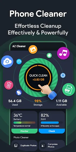 AZ Cleaner - Phone Cleaner screenshot 1