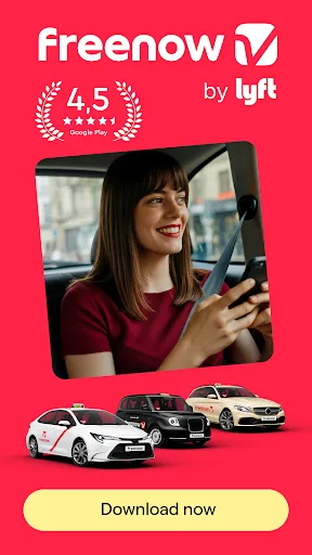 Freenow by Lyft - taxi & more screenshot 1
