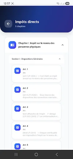 Code Général des Impôts 2026 screenshot 4