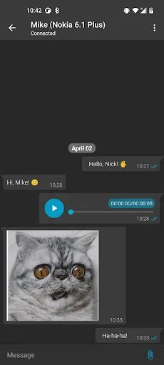 Bluetooth Chatter screenshot 2