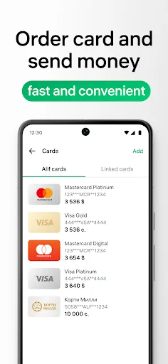 Alif: payments and transfers screenshot 2