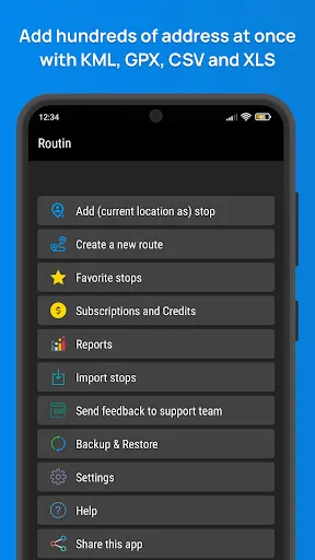 Routin Smart Route Planner screenshot 1