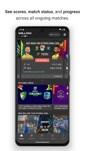 Willow - Watch Live Cricket screenshot 1