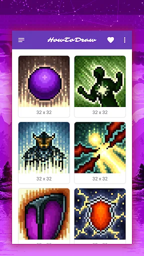 How to draw pixel art. Fantasy screenshot 2