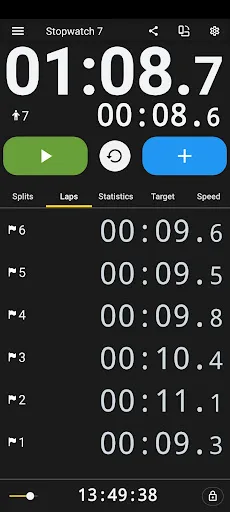 Talking stopwatch multi timer screenshot 3