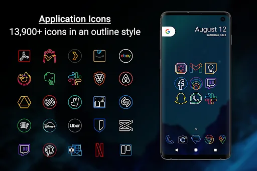 Outline Icons - Icon Pack screenshot 2