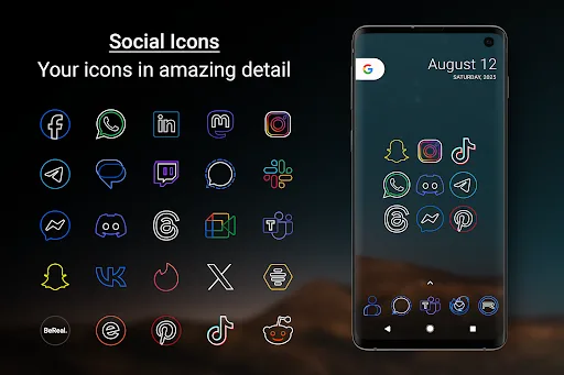 Outline Icons - Icon Pack screenshot 4