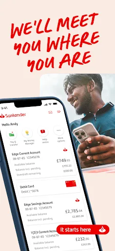 Santander Mobile Banking screenshot 1