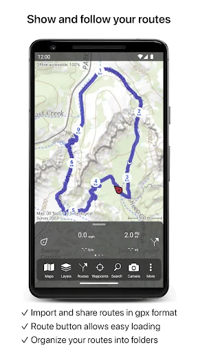 Topo GPS screenshot 2