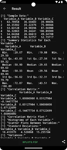 Rlytic R Programming Editor screenshot 4