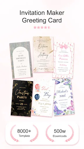 Invitation Maker Greeting Card screenshot 1