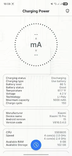 Charging Power - Ampere screenshot 1