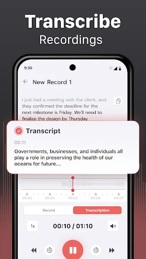 Voice Recorder & Transcriber screenshot 2