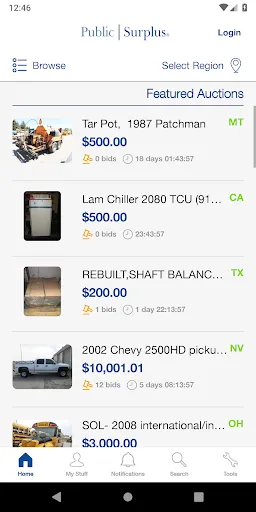 Public Surplus Buyers App screenshot 1
