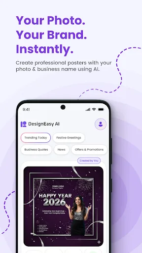 DesignEasy Posters & WA Status screenshot 1