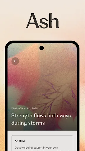 Ash - AI for personal growth screenshot 1