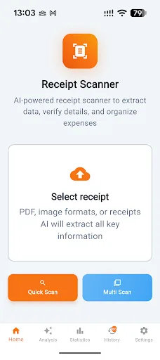 Receipt Scanner screenshot 1