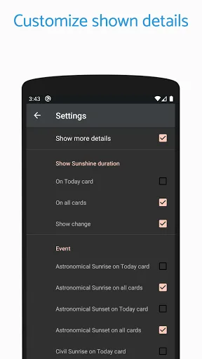 Suntime: Sunrise & Sunset screenshot 5