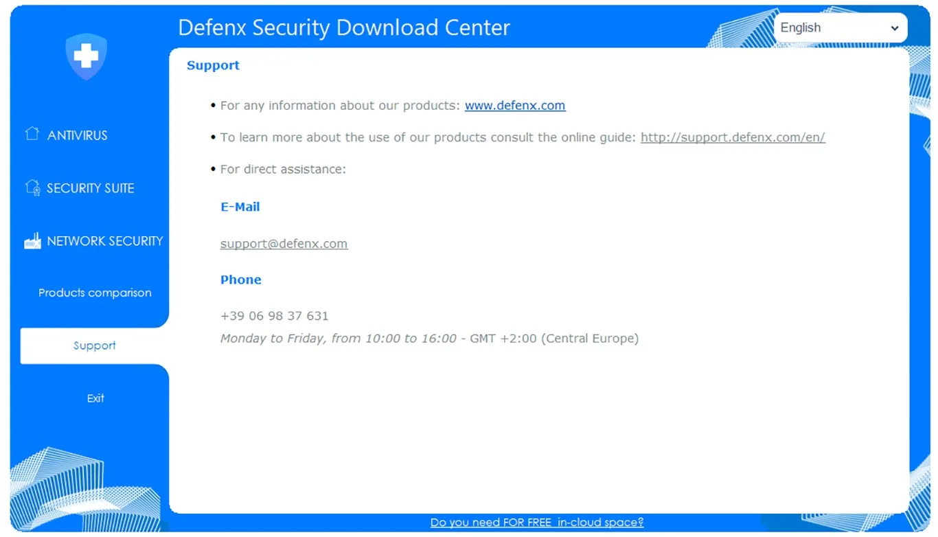 Defenx Security Download Center screenshot 2