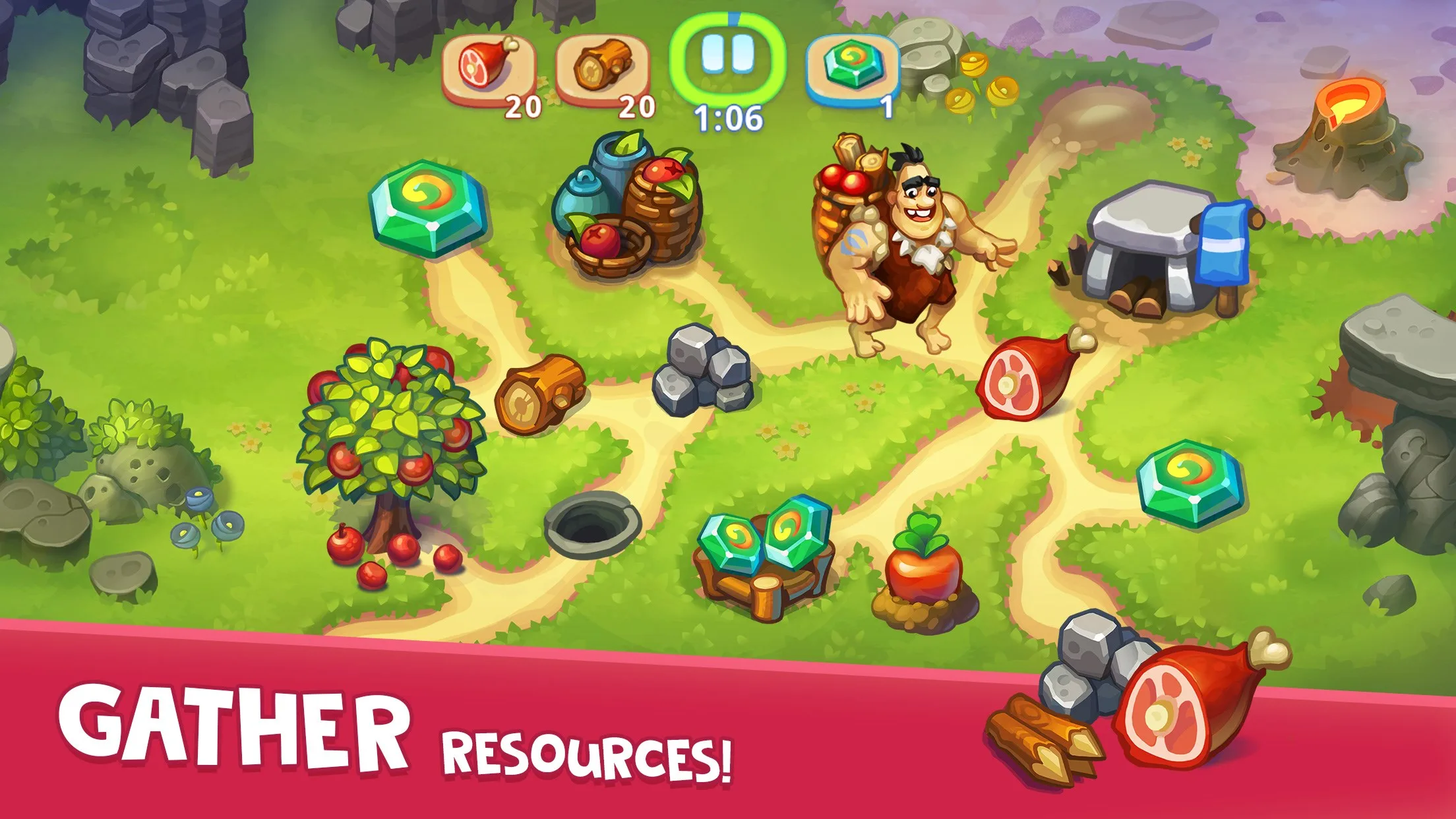 Tribe Dash - Time management screenshot 3
