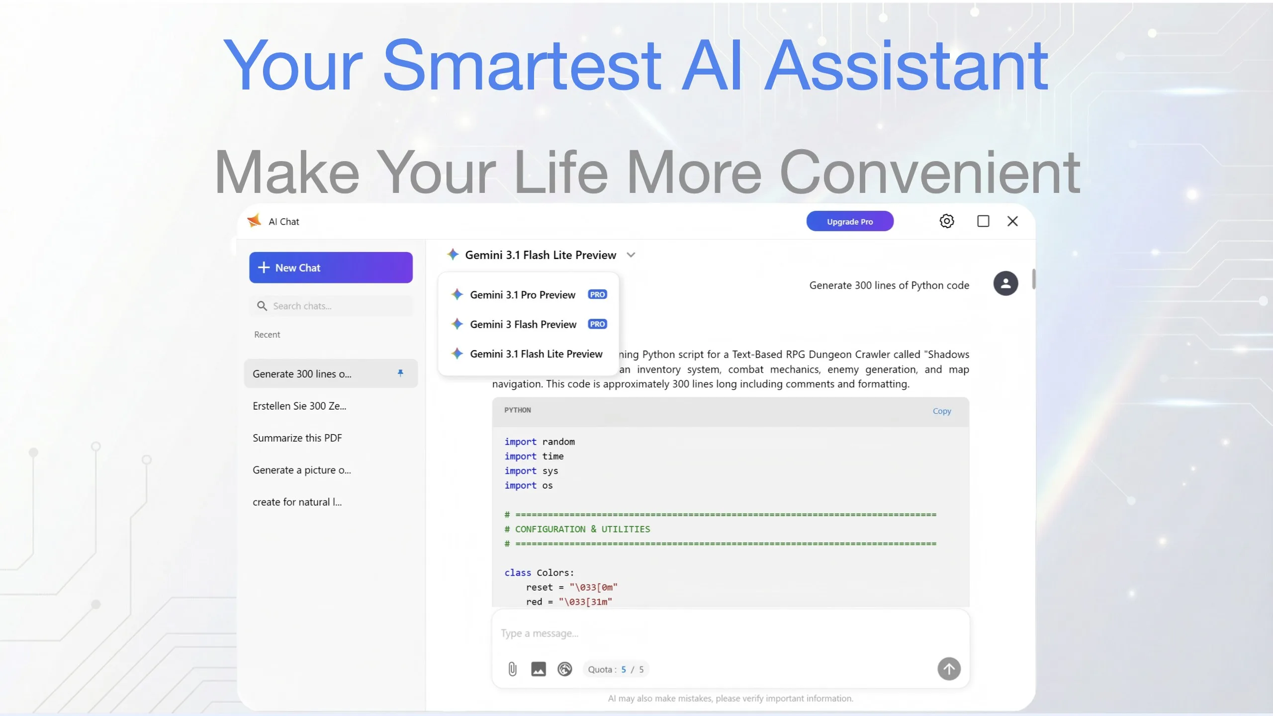 G AI Chat screenshot 2